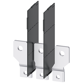 Front bus connectors broadened, 3 units, accessory for: 3VA1 250