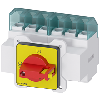 SENTRON, 3LD switch disconnector, EMERGENCY OFF switch, 6-pole, Iu: 25 A