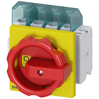 SENTRON, 3LD switch disconnector, EMERGENCY OFF switch, 4-pole, Iu: 25 A