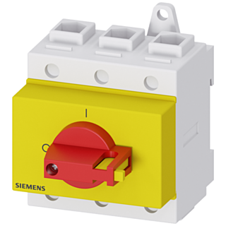 SENTRON, Switch disconnector 3LD, emergency switching-off switch, 3- pole, Iu: 100 A, operating power / at AC-23 A 400 V: 37 kW, installation in di...