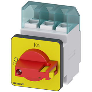 SENTRON, 3LD switch disconnector, EMERGENCY OFF switch, 3-pole, Iu: 25 A
