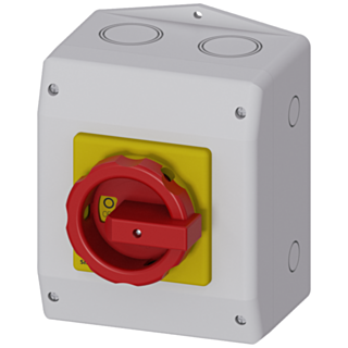 SENTRON, 3LD switch disconnector, EMERGENCY OFF switch, 6-pole, Iu: 25 A