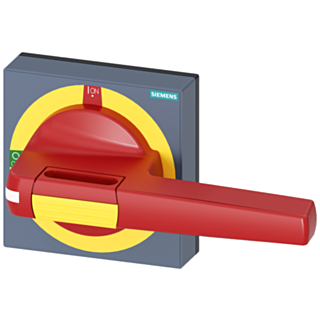 HANDLE WITH MASKING PLATE, E-STOP