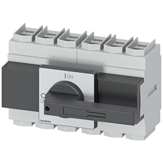 SENTRON, 3LD switch disconnector, main control switch, 6-pole, Iu: 160 A