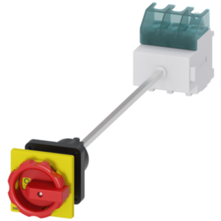 SENTRON, Switch disconnector 3LD, emergency switching-off switch, 3- pole, Iu: 63 A, operating power / at AC-23 A 400 V: 22 kW, floor mounting with...