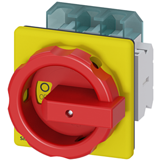 SENTRON, 3LD switch disconnector, EMERGENCY OFF switch, 3-pole, Iu: 63 A