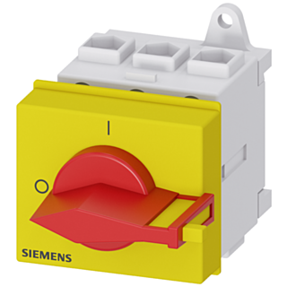 SENTRON, 3LD switch disconnector, EMERGENCY OFF switch, 3-pole, Iu: 25 A