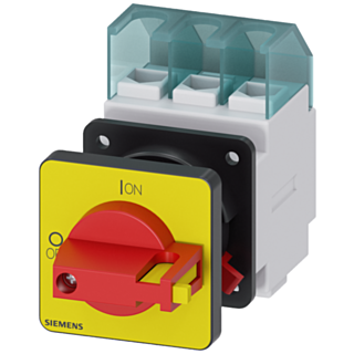 SENTRON, 3LD switch disconnector, EMERGENCY OFF switch, 3-pole, Iu: 25 A