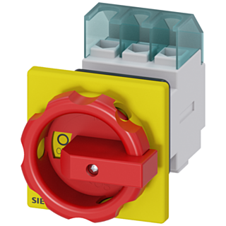 SENTRON, 3LD switch disconnector, EMERGENCY OFF switch, 3-pole, Iu: 25 A