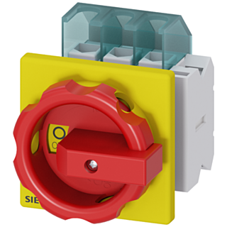 SENTRON, 3LD switch disconnector, EMERGENCY OFF switch, 3-pole, Iu: 25 A