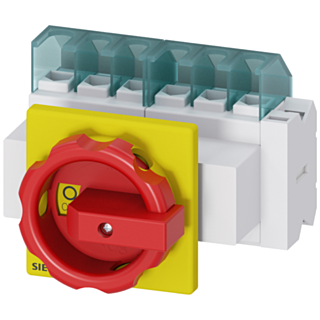 SENTRON, 3LD switch disconnector, EMERGENCY OFF switch, 6-pole, Iu: 25 A
