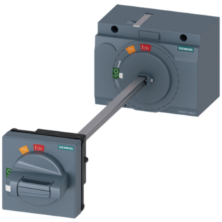 door mounted rotary operator standard IEC IP65 with door interlock accessory for: 3VA6 150/250 3VA5 250