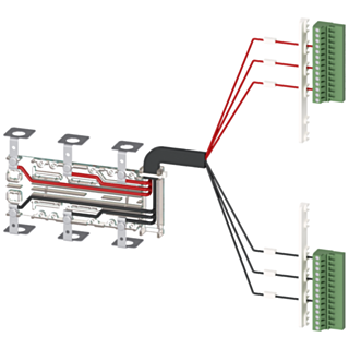 Accessory for 3KC8 control wire taps, kit for upper connection