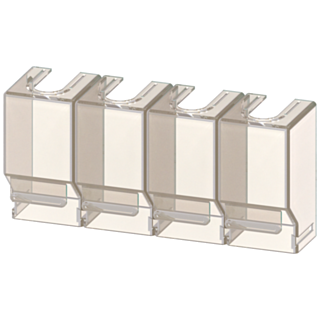 Accessory for 3KC4, 3KC8 terminal covers 1-pole for 250 to 400 A containing 4 units