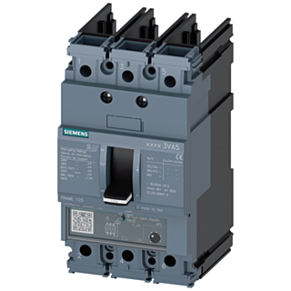 Circuit breaker 3VA5 UL frame 125 breaking capacity class H 65 kA @ 480 V 3-pole