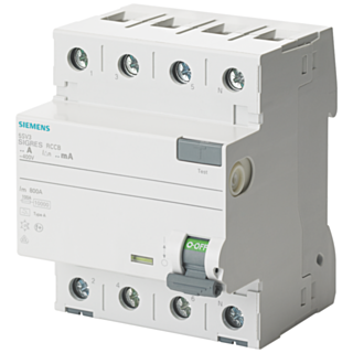RCCB, 4-pole, type A, In: 25 A, 30 mA, Un AC: 400 V, SIGRES