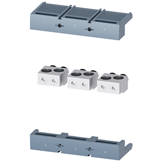 Circular conductor terminal, 2 cables, 3 units, accessory for: 3VA15/25 1000
