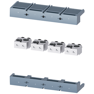 Circular conductor terminal, 2 cables, with control wire voltage tap, 4 units, accessory