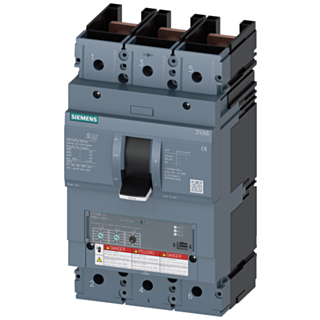 Circuit breaker 3VA6 UL Frame 600 breaking capacity class M 35kA @ 480V 3-pole, Line protection ETU320, LI, In=400A overload protection, 100% rated...