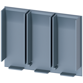 insulating plate extended 3-pole 1 unit accessory for: 3VA4/5 125