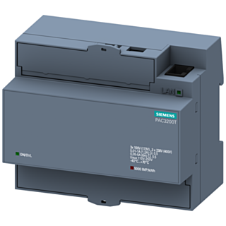 SENTRON 7KM PAC3200T power monitoring device, DIN rail, 400/230 V, 5 A, 110-250 V AC/DC, Modbus TCP, without display