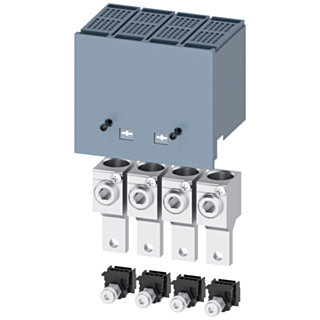 Wire connector TA2.1 4 AWG…300 kcmil large with control wire voltage tap-off 4 units accessories for: 3VA5 125