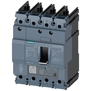 Circuit breaker 3VA5 UL frame 125 breaking capacity class H 65 kA @ 480 V 4-pole
