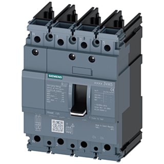 Circuit breaker 3VA5 UL frame 125 breaking capacity class M 35 kA @ 480 V 4-pole
