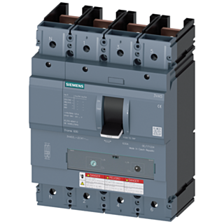 Circuit breaker 3VA5 UL frame 400 breaking capacity class H 65 kA @ 480 V 4-pole