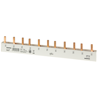 Pin busbar, 16 mm2, connection: 3-phase/+ 8x phase finger-safe