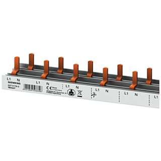 Compact pin busbar, 10 mm2, connection 1P/N compact device 1 MW + auxiliary switch