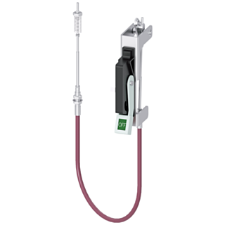Operating Unit w/ Bowdencable Max-Flex Operator Compete Kit consisting of: handle plastic NEMA 1, 12, 3R black=OFF, red=ON Bowdencable length 36 (...