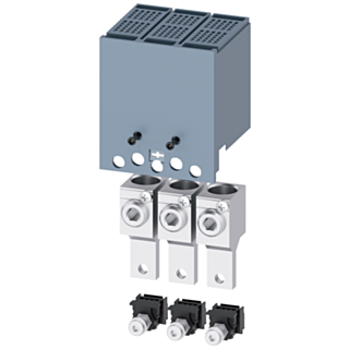 Wire connector TA2.1 4 AWG…300 kcmil with control wire tap; for 1 cable; 3 units; incl. terminal cover extended with holes for voltage test; access...