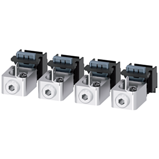 Circular conductor terminal with control wire voltage tap, 4 units, for 3VA5 125
