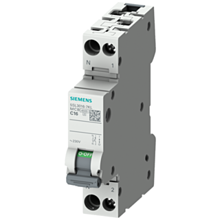 CIRCUIT BREAKER 230V 4.5KA, 1+N-POLE/1MW, N LEFT C4