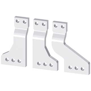 Front, broadened main terminal pieces for mounting on front
