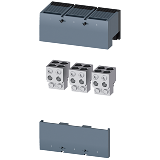 Circular conductor terminal, 4 cables, 3 units, accessory for: 3VA15/25 1000