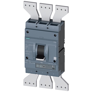 circuit breaker 3VA2 IEC frame 1250 breaking capacity class  M Icu=55kA @ 415 V 3-pole, line protection ETU320,  LI, In=1250A overload protection I...