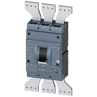 circuit breaker 3VA2 IEC frame 1250 breaking capacity class  M Icu=55kA @ 415 V 3-pole, line protection ETU350,  LSI, In=1250A overload protection ...