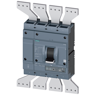 circuit breaker 3VA2 IEC frame 1250 breaking capacity class  M Icu=55kA @ 415 V 4-pole, line protection ETU320,  LI, In=1250A overload protection I...