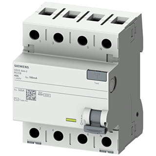 Residual current operated circuit breaker, 4-pole, Type AC, In: 40 A, 100 mA, Un AC: 400 V