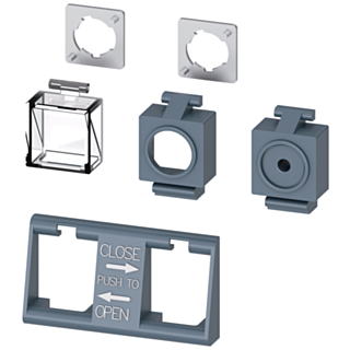 Accessory Circuit breaker 3WA, Interlocking for mechanical Open/Close without lock Set each consisting of 2 transparent covers for sealing or for a...