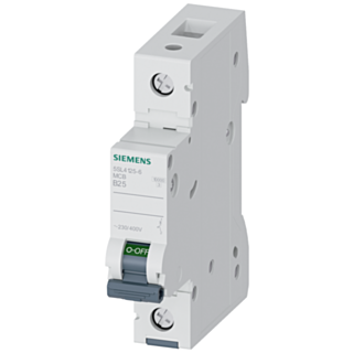 Miniature circuit breaker 230/400 V 10 kA, 1-pole, B, 25 A
