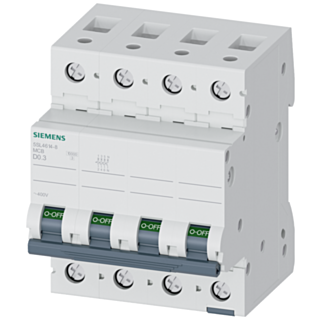 Miniature circuit breaker 400 V 10 kA, 3+N-pole, D, 0.3 A