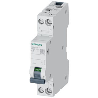 CIRCUIT BREAKER 230V 6KA, 1+N-POLE/1MW C4