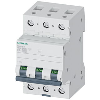 Miniature circuit breaker 400 V 6 kA, 3-pole, B, 10 A