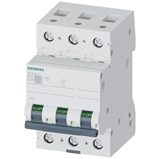Miniature circuit breaker 400 V 6 kA, 3-pole, C, 1.6 A