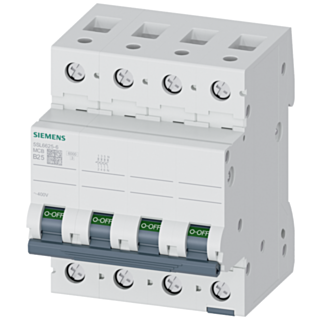 Miniature circuit breaker 400 V 6 kA, 3+N-pole, B, 25 A