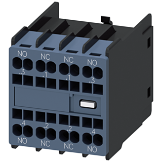 Auxiliary switch 2 NO+2 NC, current paths: 1 NO, 1 NC, 1 NC, 1 NO