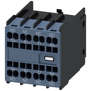 Auxiliary switch 2 NO+2 NC, current paths: 1 NO, 1 NC, 1 NC, 1 NO